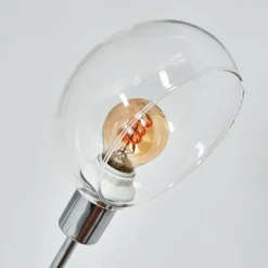 hofstein Nikkala Lampadaire Chrome, Blanc, 3 lumières