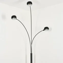 hofstein Nikkala Lampadaire Marbre, Noir, 3 lumières