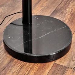 hofstein Nikkala Lampadaire Marbre, Noir, 5 lumières