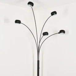 hofstein Nikkala Lampadaire Marbre, Noir, 5 lumières