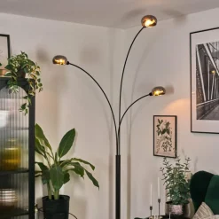 hofstein Nikkala Lampadaire Noir, 3 lumières