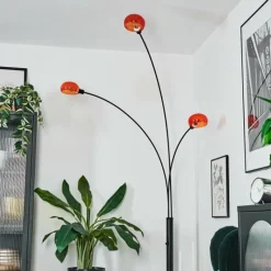 hofstein Nikkala Lampadaire Noir, 3 lumières