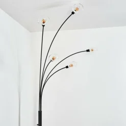 hofstein Nikkala Lampadaire Noir, 5 lumières