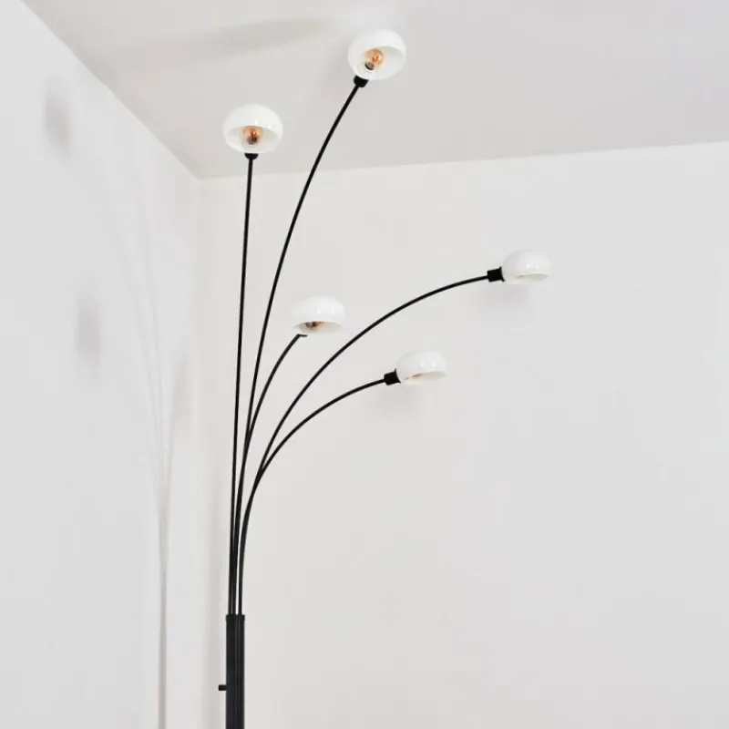 hofstein Nikkala Lampadaire Noir, 5 lumières