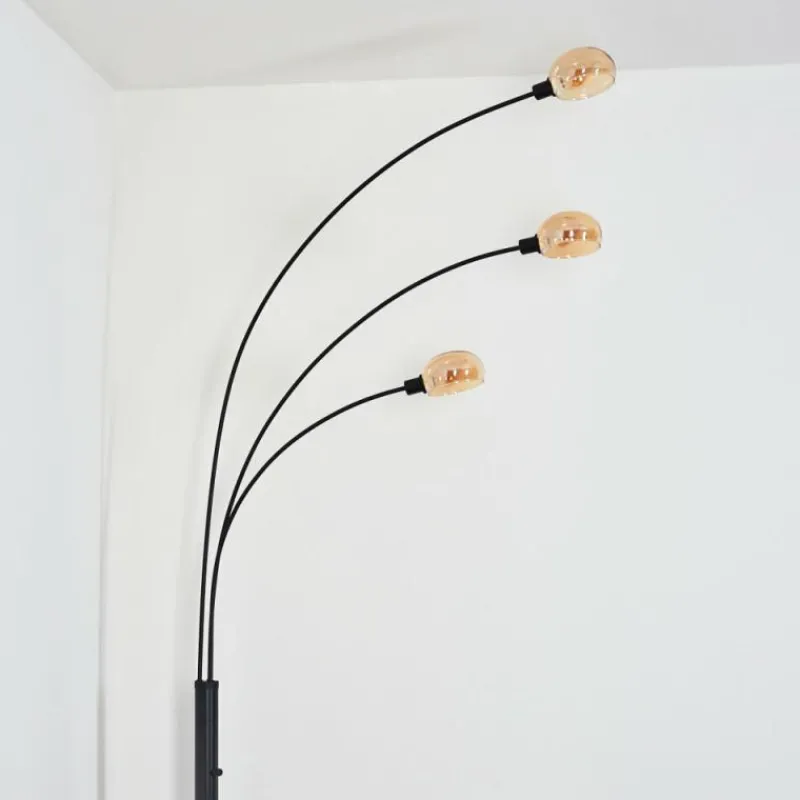 hofstein Nikkala Lampadaire Noir, 3 lumières