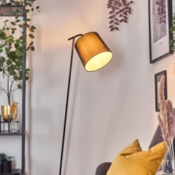 Lampes En Tissu-hofstein Nobar Lampadaire, Liseuse Noir, 1 lumière