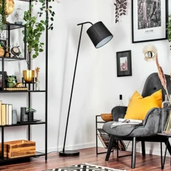 Lampes En Tissu-hofstein Nobar Lampadaire, Liseuse Noir, 1 lumière