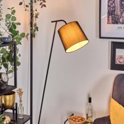 Lampes En Tissu-hofstein Nobar Lampadaire, Liseuse Noir, 1 lumière