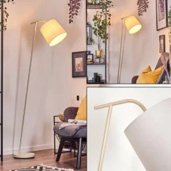 Lampes En Tissu-hofstein Nobar Lampadaire, Liseuse Beige, 1 lumière