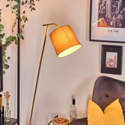 Lampes En Tissu-hofstein Nobar Lampadaire, Liseuse Beige, 1 lumière