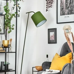 Lampes En Tissu-hofstein Nobar Lampadaire, Liseuse Vert, 1 lumière