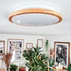 Luminaires Scandinaves-hofstein Nogueira Plafonnier, Panel LED Écru, Blanc, 1 lumière