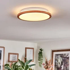 Luminaires Scandinaves-hofstein Nogueira Plafonnier, Panel LED Écru, Blanc, 1 lumière