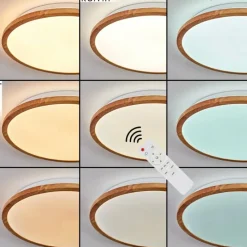 Luminaires Scandinaves-hofstein Nogueira Plafonnier, Panel LED Blanc, 1 lumière, Télécommandes