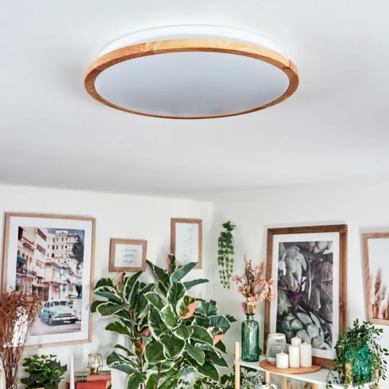 Luminaires Scandinaves-hofstein Nogueira Plafonnier, Panel LED Blanc, 1 lumière, Télécommandes