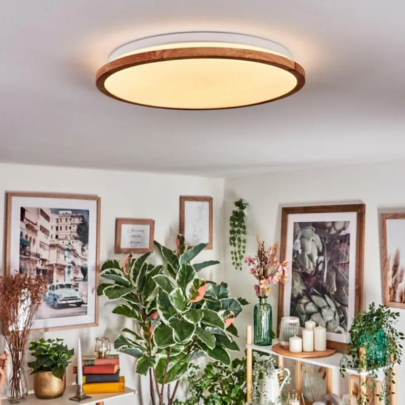 Luminaires Scandinaves-hofstein Nogueira Plafonnier, Panel LED Blanc, 1 lumière, Télécommandes