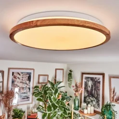 Luminaires Scandinaves-hofstein Nogueira Plafonnier, Panel LED Blanc, 1 lumière, Télécommandes