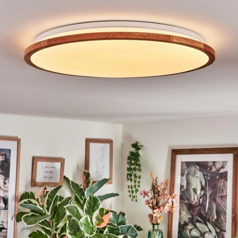 Luminaires Scandinaves-hofstein Nogueira Plafonnier, Panel LED Écru, Blanc, 1 lumière, Télécommandes