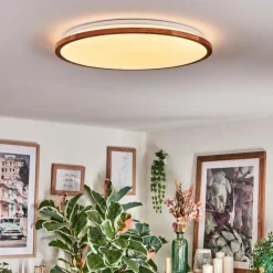 Luminaires Scandinaves-hofstein Nogueria Plafonnier, Panel LED Blanc, 1 lumière, Télécommandes