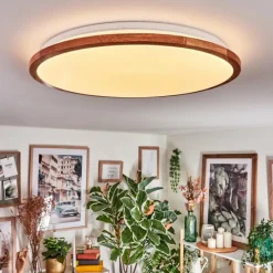 Luminaires Scandinaves-hofstein Nogueria Plafonnier, Panel LED Blanc, 1 lumière, Télécommandes