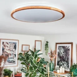 Luminaires Scandinaves-hofstein Nogueria Plafonnier, Panel LED Blanc, 1 lumière, Télécommandes