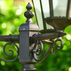 Luminaires Rustiques-hofstein Noir Kandelaber Hongkong Noir, 3 lumières