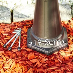 Luminaires Rustiques-hofstein Noir Kandelaber Hongkong Noir, 3 lumières