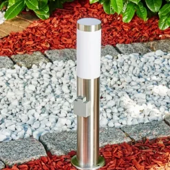 hofstein Norburg Borne lumineuse, Eclairage de chemin Acier inoxydable, 1 lumière