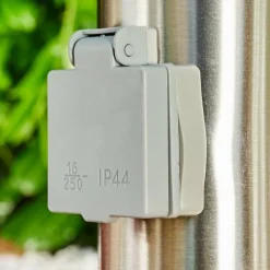 hofstein Norburg Borne lumineuse, Eclairage de chemin Acier inoxydable, 1 lumière