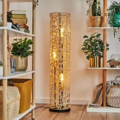 Lampes Dorées-hofstein Nordby Lampadaire Noir, 3 lumières