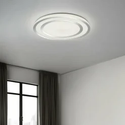 Luminaires Reality NORIAKI Plafonnier, Spot de plafond LED Chrome, 1 lumière, Télécommandes* Éclairage Led