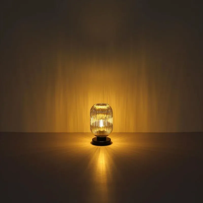 Suspension Verre Fumé-Luminaires Globo Lighting Normy Lampe à poser Noir, 1 lumière