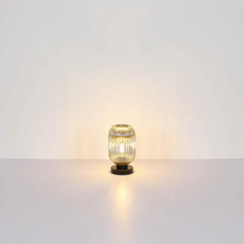 Suspension Verre Fumé-Luminaires Globo Lighting Normy Lampe à poser Noir, 1 lumière