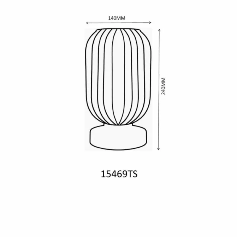 Suspension Verre Fumé-Luminaires Globo Lighting Normy Lampe à poser Noir, 1 lumière