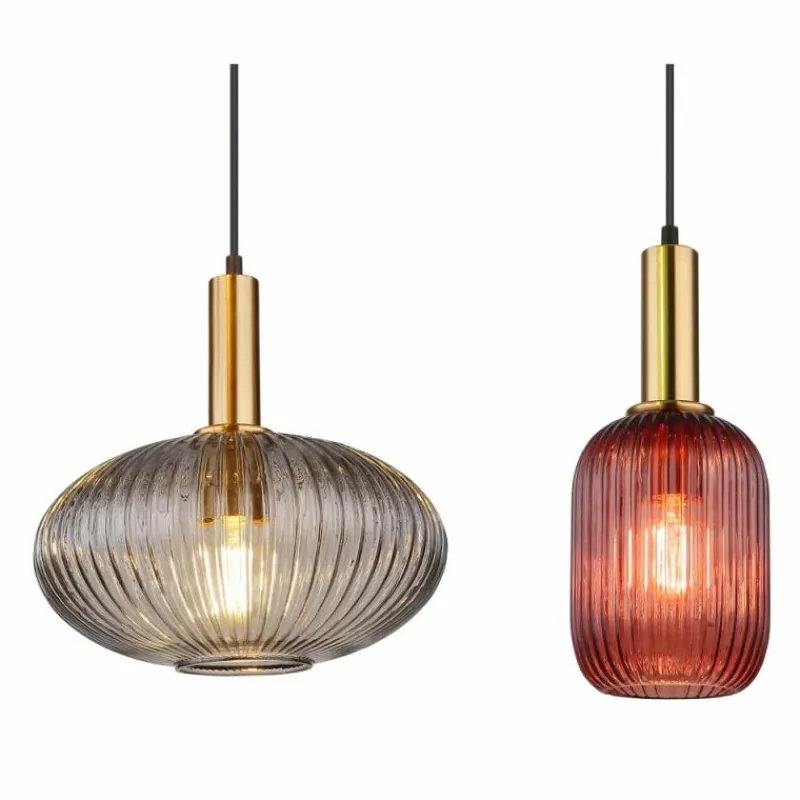 Luminaires Globo Lighting NORMY Suspension Laiton, 4 lumières