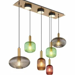Luminaires Globo Lighting NORMY Suspension Laiton, 6 lumières