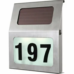 Luminaires Eglo Numéro d'adresse éclairé Eglo Z_SOLAR LED Acier inoxydable, 2 lumières