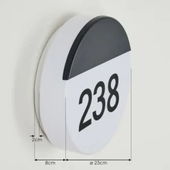 hofstein Numéro d'adresse éclairé Eppeland LED Noir, 1 lumière