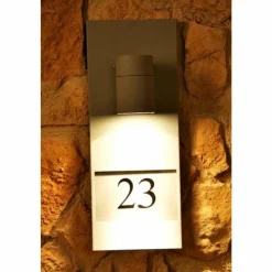 Luminaires Konstsmide Numéro d'adresse éclairé Konstsmide MODENA Gris, 1 lumière