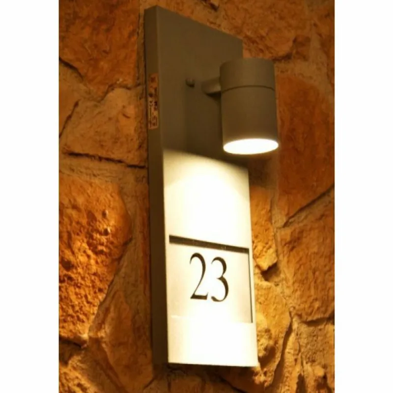 Luminaires Konstsmide Numéro d'adresse éclairé Konstsmide MODENA Gris, 1 lumière