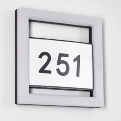 hofstein Numéro d'adresse éclairé Linna LED Blanc, 1 lumière