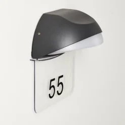 hofstein Numéros de maison éclairé Tanguro LED Noir, 1 lumière