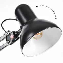 hofstein Nurmasuando Lampe à poser, Liseuse Noir, 1 lumière