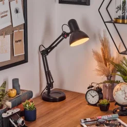 hofstein Nurmasuando Lampe à poser, Liseuse Noir, 1 lumière