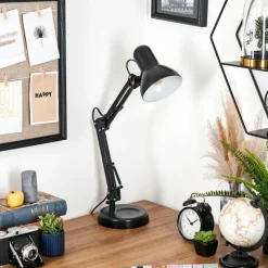 hofstein Nurmasuando Lampe à poser, Liseuse Noir, 1 lumière