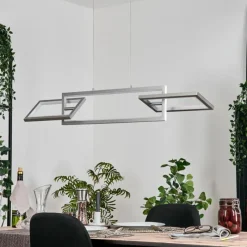 hofstein Odeon Suspension, Suspension LED Argenté, 3 lumières* Suspensions