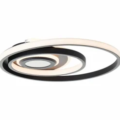 Lampes Industrielles-Luminaires Brilliant Opame Plafonnier LED Noir, 1 lumière, Télécommandes