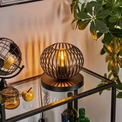 Lampes Industrielles-hofstein Oravi Lampe à poser Noir, 1 lumière