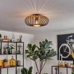 Luminaires Scandinaves-hofstein Oravi Plafonnier Noir, 1 lumière