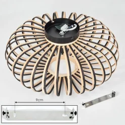 Luminaires Scandinaves-hofstein Oravi Plafonnier Noir, 1 lumière